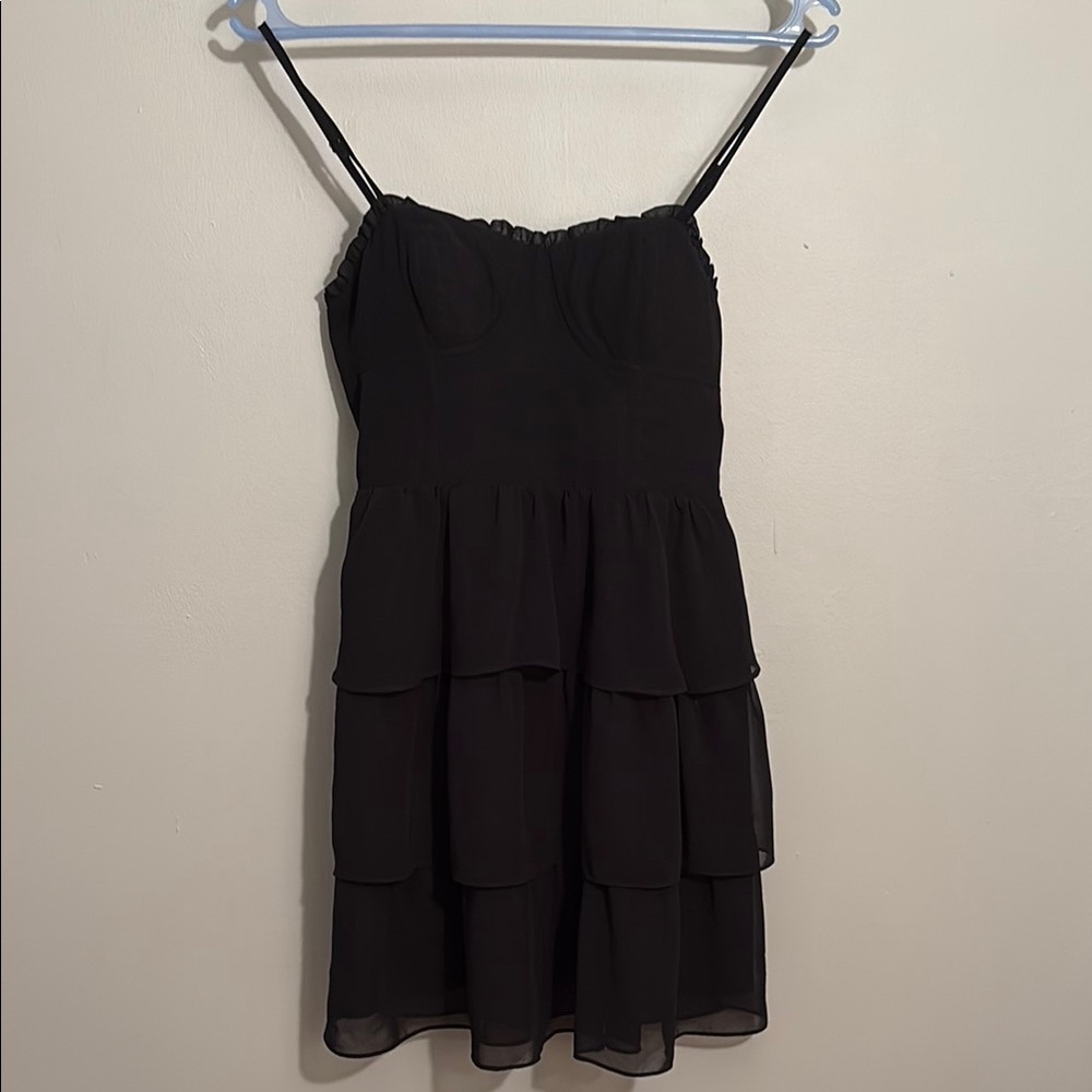 American Eagle Outfitters Black Cocktail Sundress